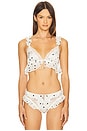 view 1 of 4 Butterfly Lace Ruffle Bralette in Cream White