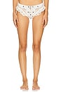 view 1 of 4 Butterfly Lace Ruffle Cheeky Panty in Cream White