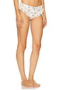 view 2 of 4 Butterfly Lace Ruffle Cheeky Panty in Cream White
