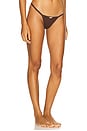 view 2 of 4 Elliana Thong Panty in Chocolate