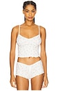 view 1 of 5 Elliana Sleep Top in White