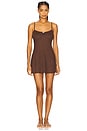 view 1 of 4 Elliana Slip Dress in Chocolate