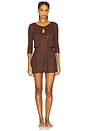 view 4 of 4 Elliana Slip Dress in Chocolate