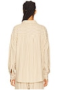view 3 of 5 Mindy Striped Button Down Shirt in Brown