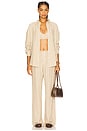 view 4 of 5 Mindy Striped Button Down Shirt in Brown