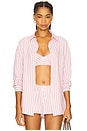 view 1 of 6 Mindy Striped Button Down Shirt in Pink