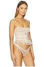 view 3 of 5 Devon Dot Bustier in White