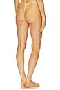 view 3 of 4 Flyaway Bow Thong Panty in Taupe