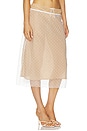 view 2 of 6 Devon Dot Midi Skirt in White