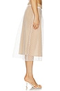 view 3 of 6 Devon Dot Midi Skirt in White