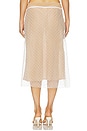view 4 of 6 Devon Dot Midi Skirt in White
