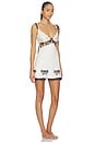 view 3 of 4 Bow Time Slip Dress in Cream & White