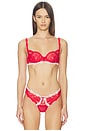 view 1 of 4 Fiona Lace Underwire Bra in Red