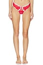 view 1 of 4 Fiona Lace Thong Panty in Red
