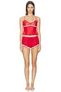 view 4 of 4 Fiona Lace Short in Red