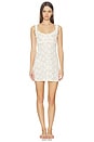 view 2 of 4 Cloud Lace Slip Dress in White