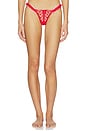 view 1 of 4 Cross Stitch Hearts Thong Panty in Red