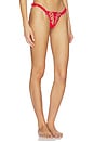 view 2 of 4 Cross Stitch Hearts Thong Panty in Red