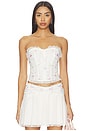 view 1 of 5 Spring Blossom Corset Top in White