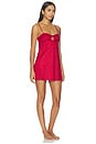 view 3 of 5 ROBE CARACO COURTE GLITTER SLIP DRESS in Red