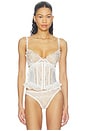 view 1 of 4 Chantilly Underbust Corset in Tan in Tan Brown