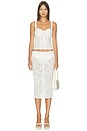 view 5 of 5 Eyelet Rose Bustier in Off White