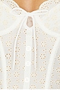 view 6 of 5 Eyelet Rose Bustier in Off White