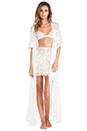 view 2 of 5 Anastasia Robe in White
