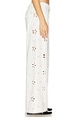 view 3 of 6 Daisy Eyelet Baggy Jeans in White
