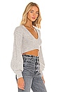 view 3 of 5 Amelia Crop Sweater in Grey
