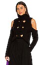 view 1 of 4 Keke Cut Out Turtleneck in Black