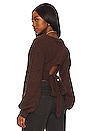view 1 of 4 Amelia Crop Sweater in Brown