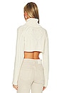view 3 of 4 Vera Cropped Cut Out Sweater in Cream