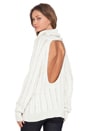 view 1 of 4 Solstice Backless Sweater in Ivory