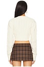 view 3 of 4 Camille Cable Knit Cardigan in Cream