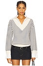 view 1 of 5 Regatta Stripe Knit Sweater in Cream