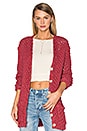 view 1 of 5 KNITZ Mulberry Cardigan in Cranberry