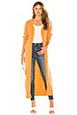 view 1 of 3 Dylan Long Cardigan in Burnt Orange