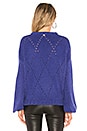 view 3 of 4 Mia Pointelle Sweater in Cobalt