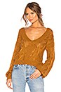 view 1 of 4 Charlotte Deep V Sweater in Teddy