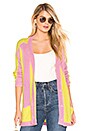 view 1 of 4 Lauryn Oversized Cardi in Candy Stripe