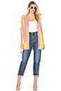 view 4 of 4 Lauryn Oversized Cardi in Candy Stripe