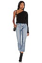 view 4 of 4 Quinn One Shoulder Sweater in Black