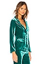 view 3 of 5 Viva Velvet Blazer in Emerald