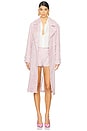 view 1 of 5 Strawberry Cream Tweed Coat in Pink