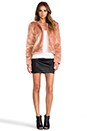 view 2 of 7 Faux Fur Jacket in Pale Pink