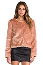 view 3 of 7 Faux Fur Jacket in Pale Pink