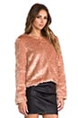 view 4 of 7 Faux Fur Jacket in Pale Pink