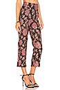 view 2 of 4 Luella Cigarette Pant in Metallic Jacquard