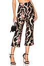 view 1 of 4 Brocade Flared Pant in Black Floral